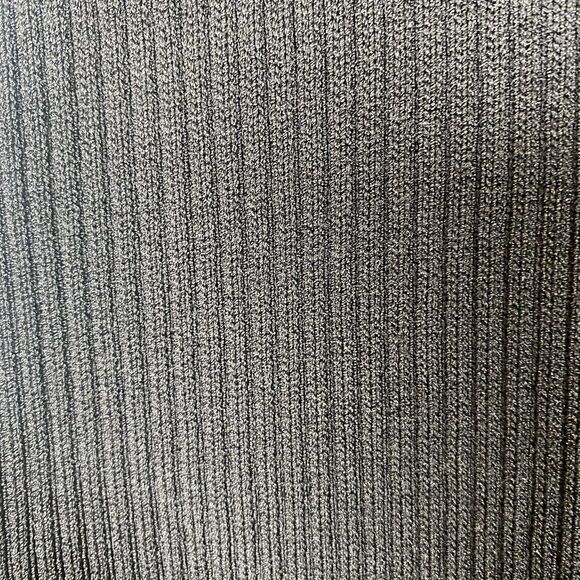 Anthropologie Black Rib Knit Maxi Skirt Side Slits Pull-On Stretch Size Large - Picture 7 of 10